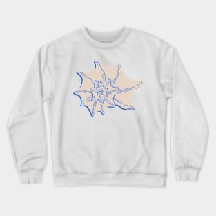 Blue and tan spiral shell Crewneck Sweatshirt